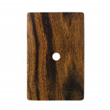 Placa com Furo + Suporte 4x2 - Novara Especiais Ebano